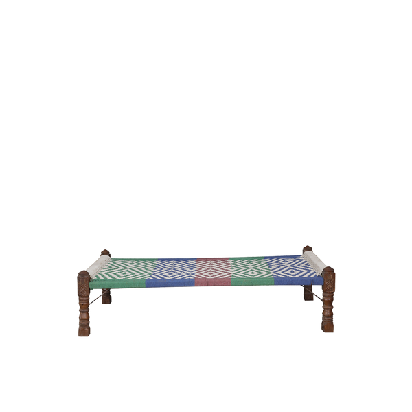 CAMA INDIA VERDE/AZUL/ROJA 182X90X50H 81