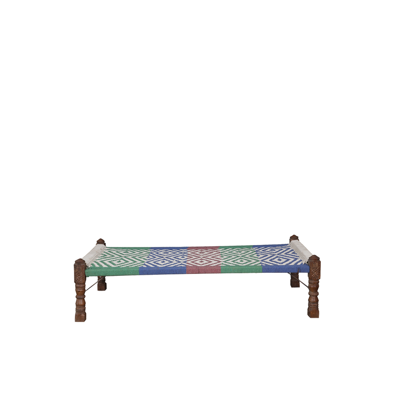 CAMA INDIA VERDE/AZUL/ROJA 182X90X50H 81