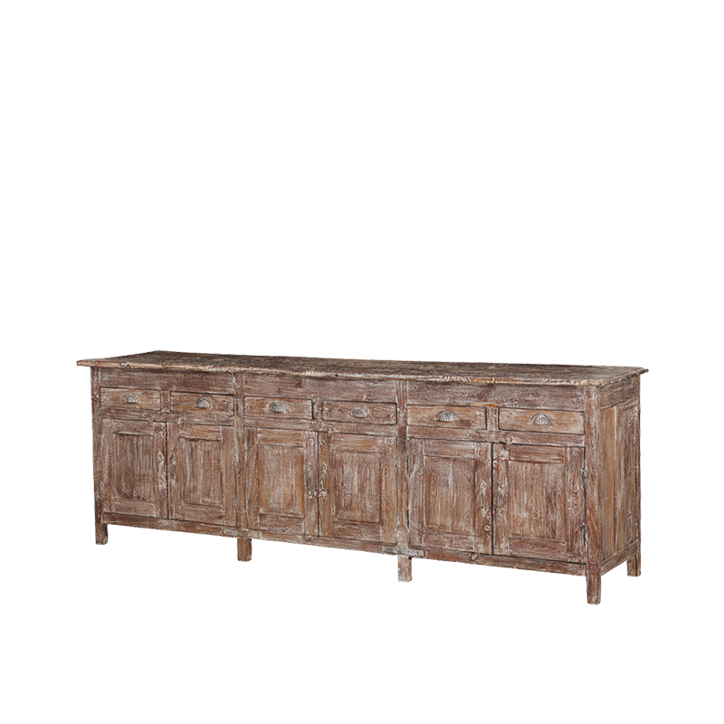 BUFET MADERA 6 PUERTAS/6 CAJONES 244X55X84H 60