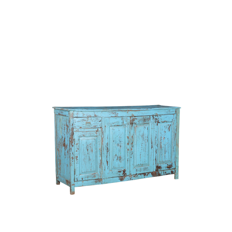 BUFET MADERA TURQUESA 174X55X106H 61