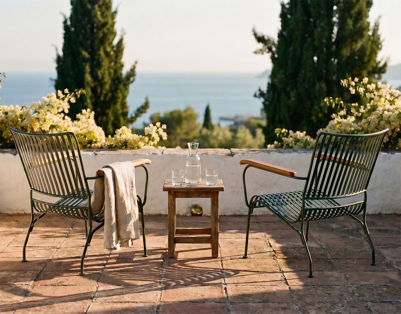 SILLA JARDIN HIERRO VERDE 64X51X80H 45-165