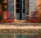 SILLA JARDIN HIERRO ROJA 64X51X80H 45-165