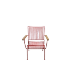 SILLA JARDIN HIERRO ROJA 64X51X80H 45-165