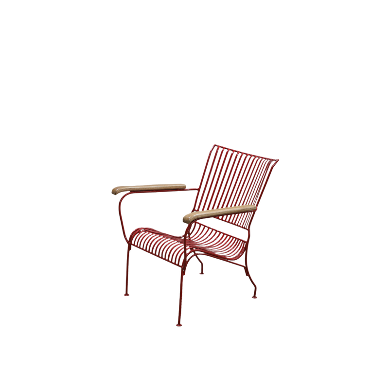 SILLA JARDIN HIERRO ROJA 64X51X80H 45-165