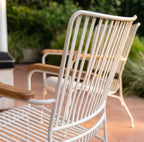 SILLA JARDIN HIERRO BLANCA 64X51X80H 45-165