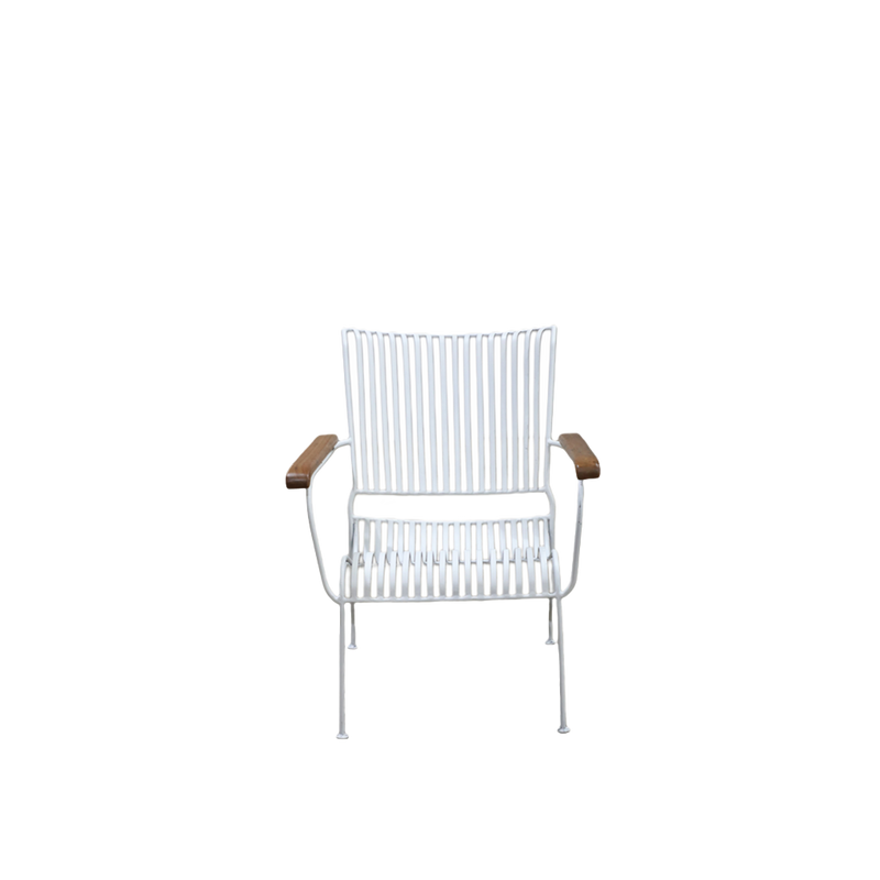 SILLA JARDIN HIERRO BLANCA 64X51X80H 45-165