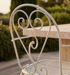 SILLA JARDIN HIERRO BLANCA 48X46X94H 46
