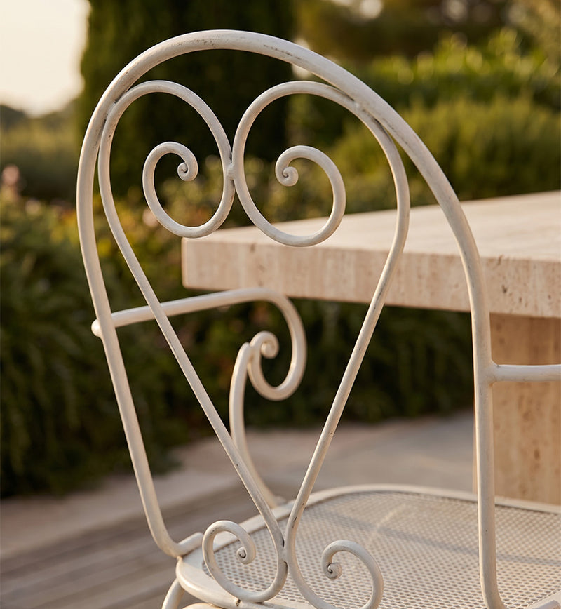 SILLA JARDIN HIERRO BLANCA 48X46X94H 46