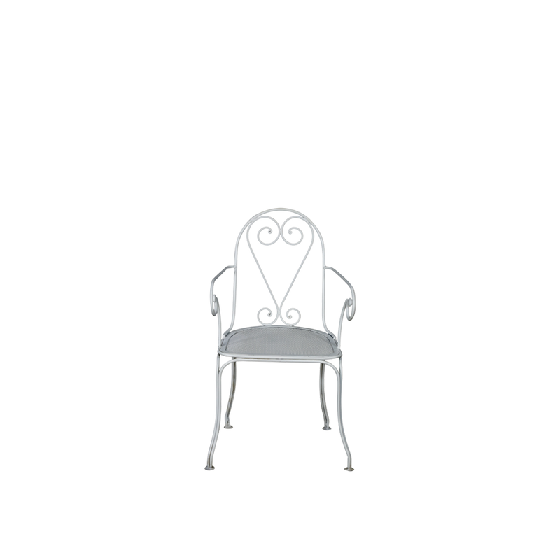 SILLA JARDIN HIERRO BLANCA 48X46X94H 46