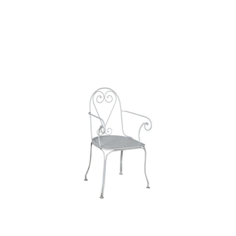 SILLA JARDIN HIERRO BLANCA 48X46X94H 46