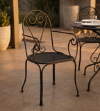 SILLA JARDIN HIERRO CARBON 48X46X94H 46