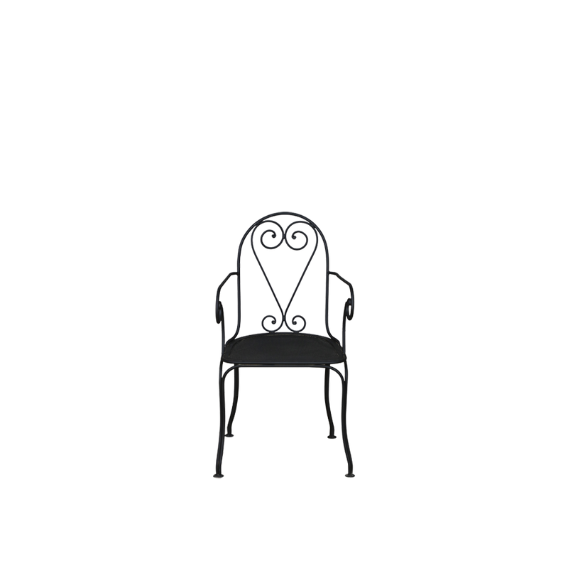 SILLA JARDIN HIERRO CARBON 48X46X94H 46