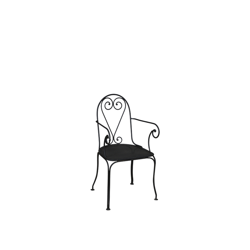 SILLA JARDIN HIERRO CARBON 48X46X94H 46