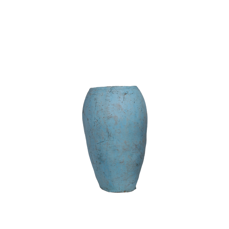 VASIJA CERAMICA AZUL 49X49X80H 64