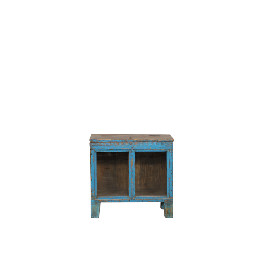BUFET MADERA/CRISTAL TURQUESA 46X24X44H 91