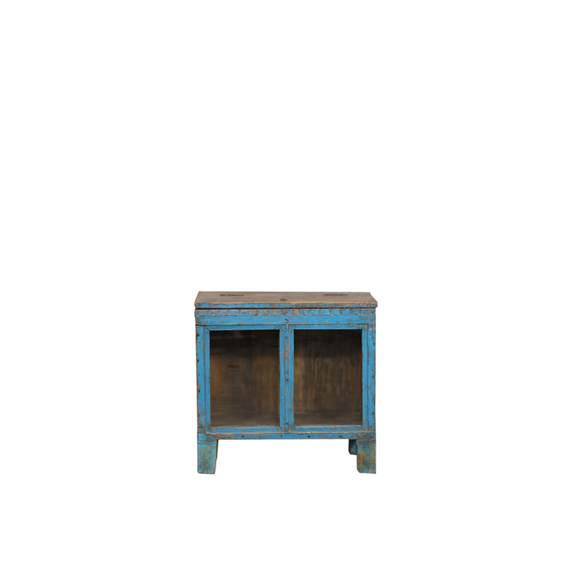 BUFET MADERA/CRISTAL TURQUESA 46X24X44H 91