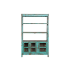LIBRERIA MADERA VERDE 123X39X193H 117