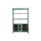LIBRERIA MADERA VERDE 123X39X193H 117