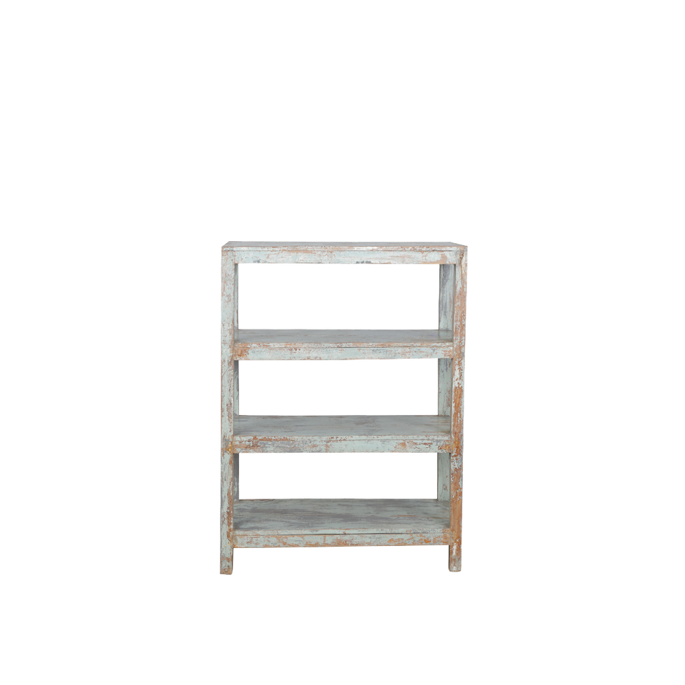 LIBRERIA MADERA BLANCA 90X46X123H 118