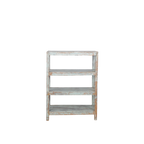 LIBRERIA MADERA BLANCA 90X46X123H 118