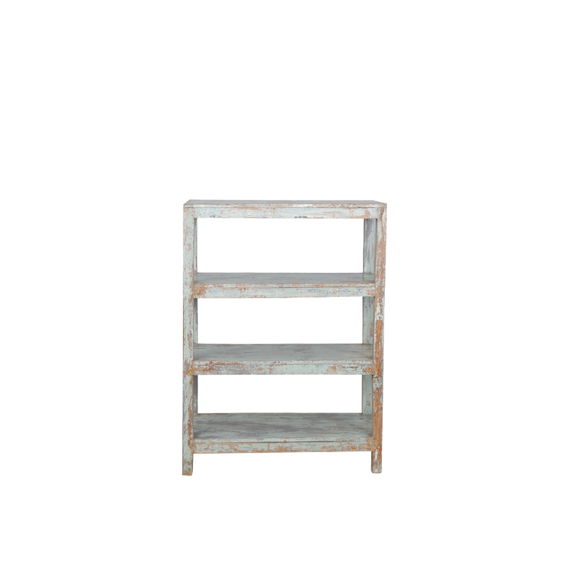 LIBRERIA MADERA BLANCA 90X46X123H 118