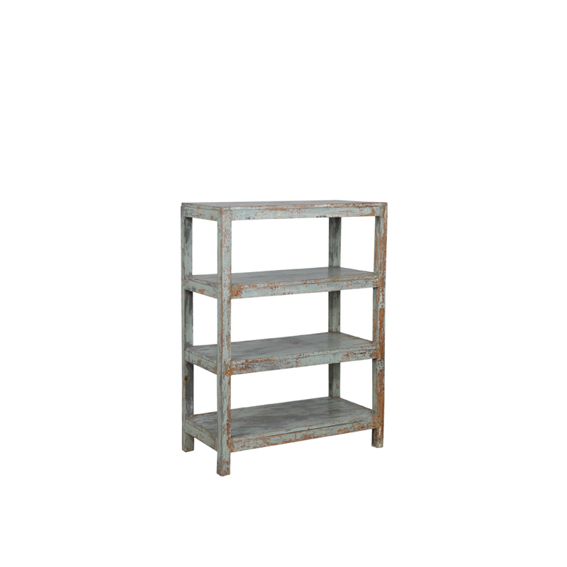 LIBRERIA MADERA BLANCA 90X46X123H 118