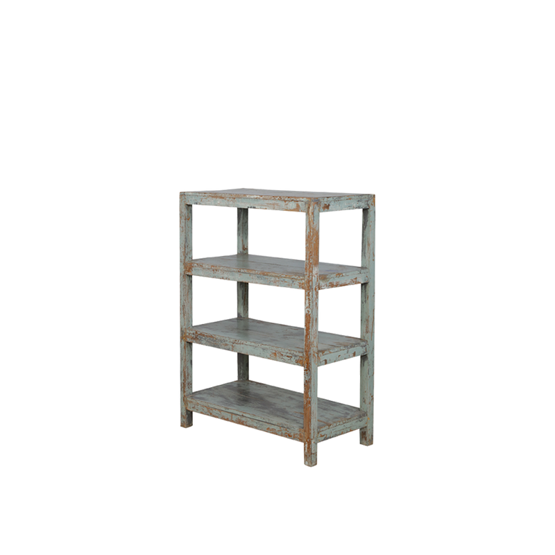 LIBRERIA MADERA BLANCA 90X46X123H 118