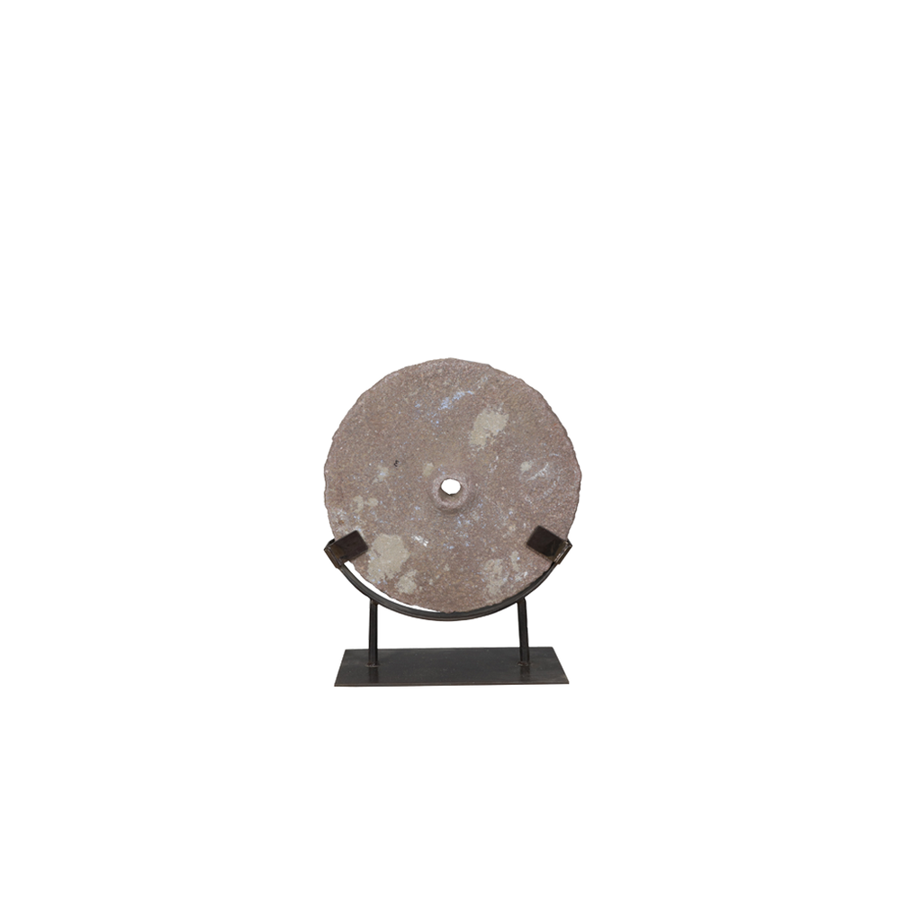 DISCO PIEDRA C/STAND HIERRO 43X20X55H 123