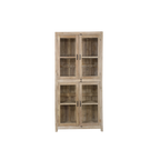 VITRINA MADERA 122X50X260H 132