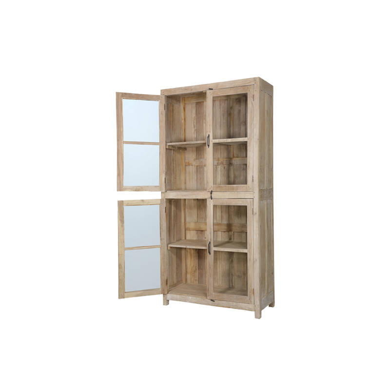 VITRINA MADERA 122X50X260H 132
