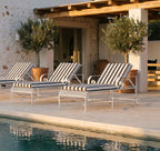 TUMBONA HIERRO JARDIN BLANCA 175X60X70H 166