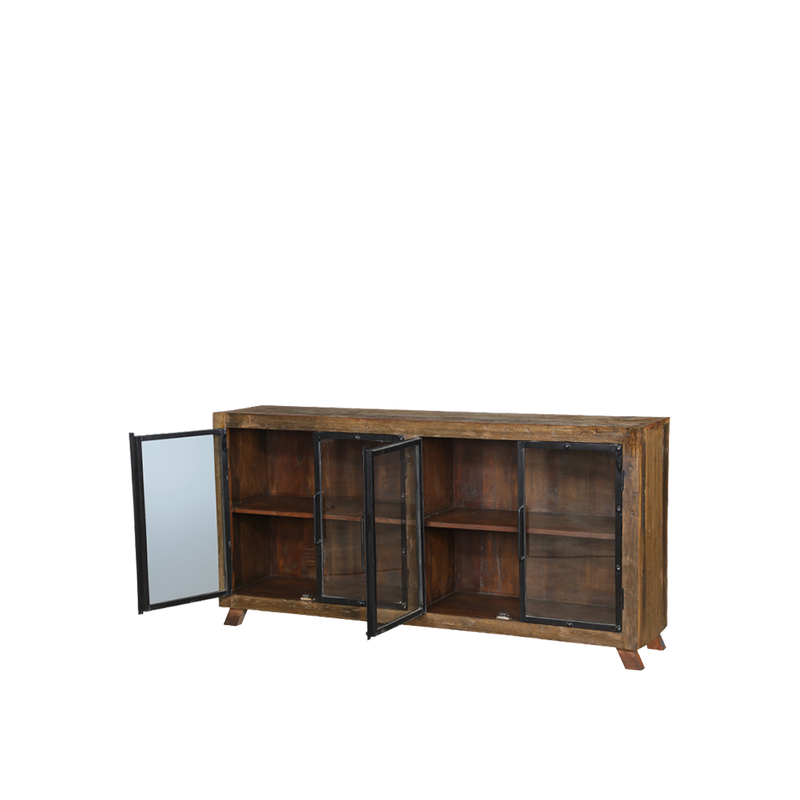 BUFET MADERA/CRISTAL 181X41X90H 175