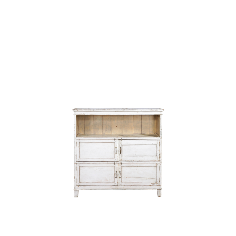 CAJONERA MADERA BLANCA 127X36X124H 10