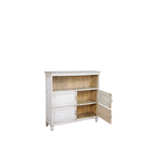 CAJONERA MADERA BLANCA 127X36X124H 10