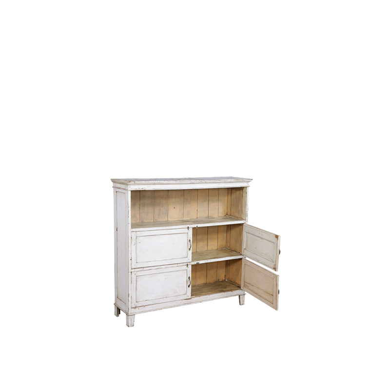 CAJONERA MADERA BLANCA 127X36X124H 10