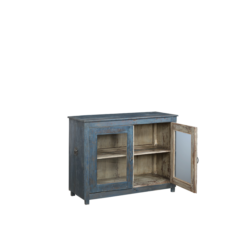 VITRINA MADERA 120X48X92H 11