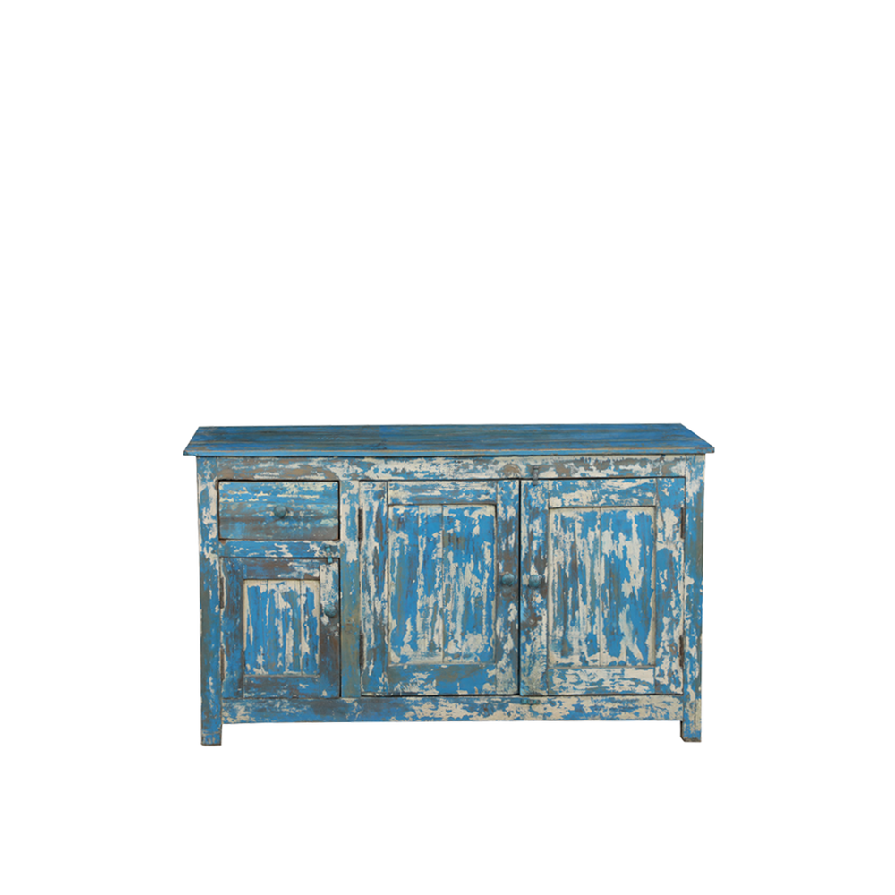 BUFET MADERA AZUL 133X53X78H 17