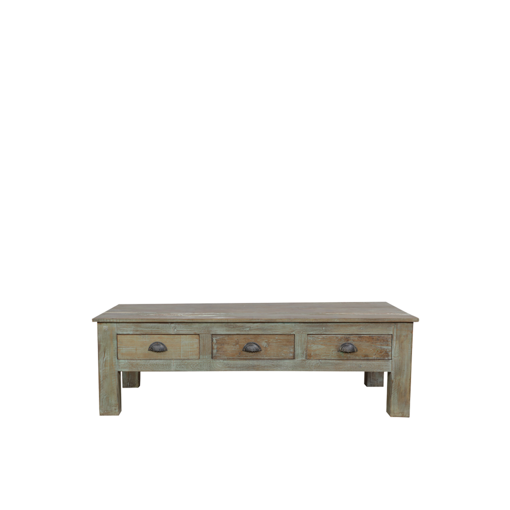 MESA CENTRO MADERA/3 CAJONES 145X70X46H 56