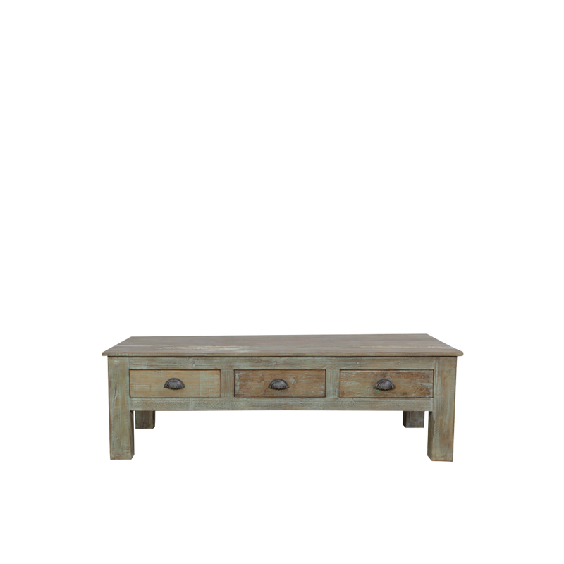 MESA CENTRO MADERA/3 CAJONES 145X70X46H 56