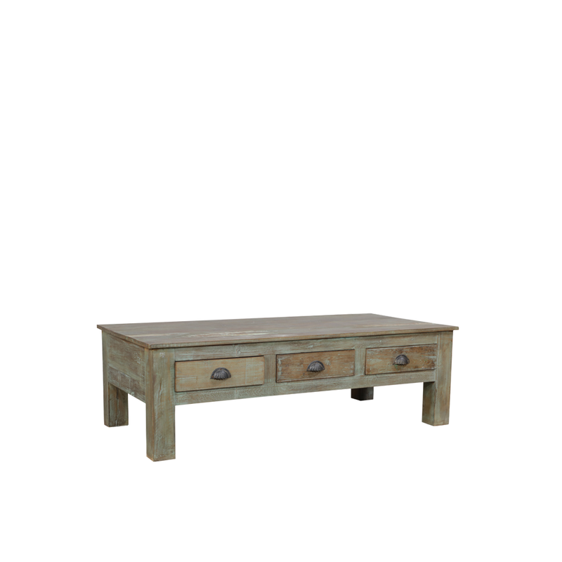 MESA CENTRO MADERA/3 CAJONES 145X70X46H 56
