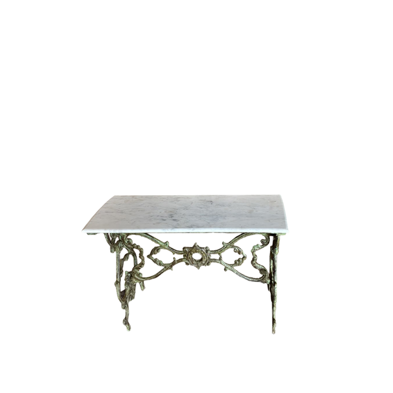 MESA CENTRO HIERRO/SOBRE CRISTAL 79X44X66H