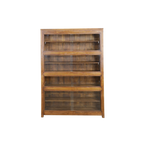 VITRINA MADERA/CRISTAL 151X38X214H 74