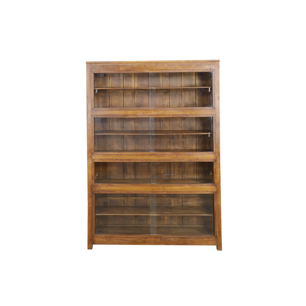 VITRINA MADERA/CRISTAL 151X38X214H 74