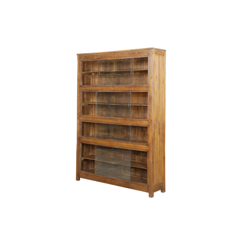 VITRINA MADERA/CRISTAL 151X38X214H 74