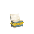 BAUL MADERA AZUL/AMARILLO 76X46X50H 101