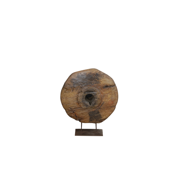 RUEDA MADERA C/STAND HIERRO 61X21X74H 162