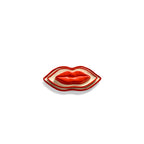 Set de 3 bandejas decorativas en forma de labios, rojo