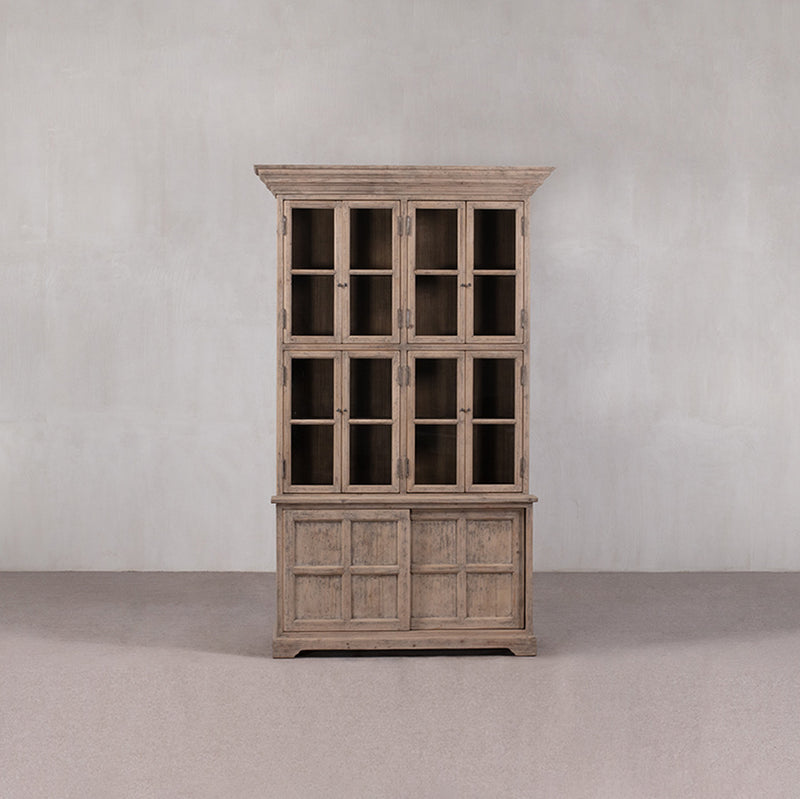 VITRINA MADERA 4 PUERTAS 152X57X248H