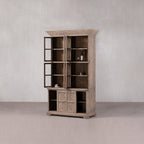 VITRINA MADERA 4 PUERTAS 152X57X248H