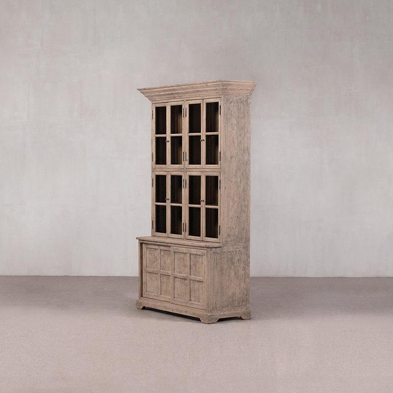 VITRINA MADERA 4 PUERTAS 152X57X248H
